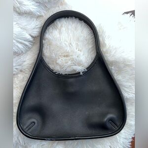 Coach Vintage 9027 Mini Ergo Shoulder Bag Black Leather Made in USA